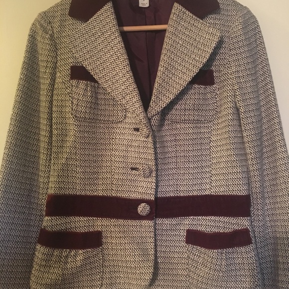 NWOT Neiman Marcus couture, tailored trimmed tweed blazer - Picture 4 of 15